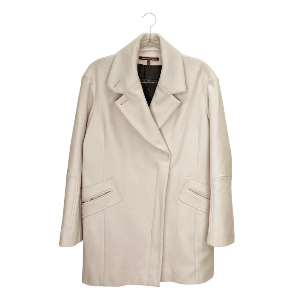 Comptoir Des Cotonneirs Wool Blend Dress Coat Women’s Size 12 Light Beige Large